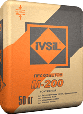 Пескобетон, пескоцемент IVSIL, Сухие строительные смеси IVSIL