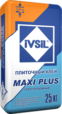 Клей плиточный IVSIL MAXI PLUSСухие строительные смеси IVSIL 